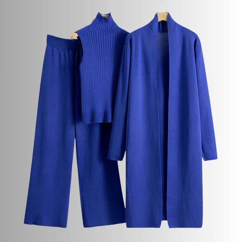 Noa - レディース 3点セット ニット（コート・トップス・パンツ）